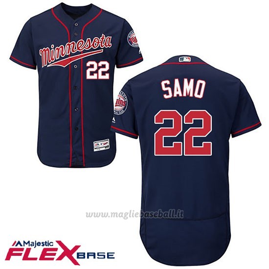 Maglia Baseball Uomo Minnesota Twins Miguel Sano Blu Flex Base Autentico Collezione